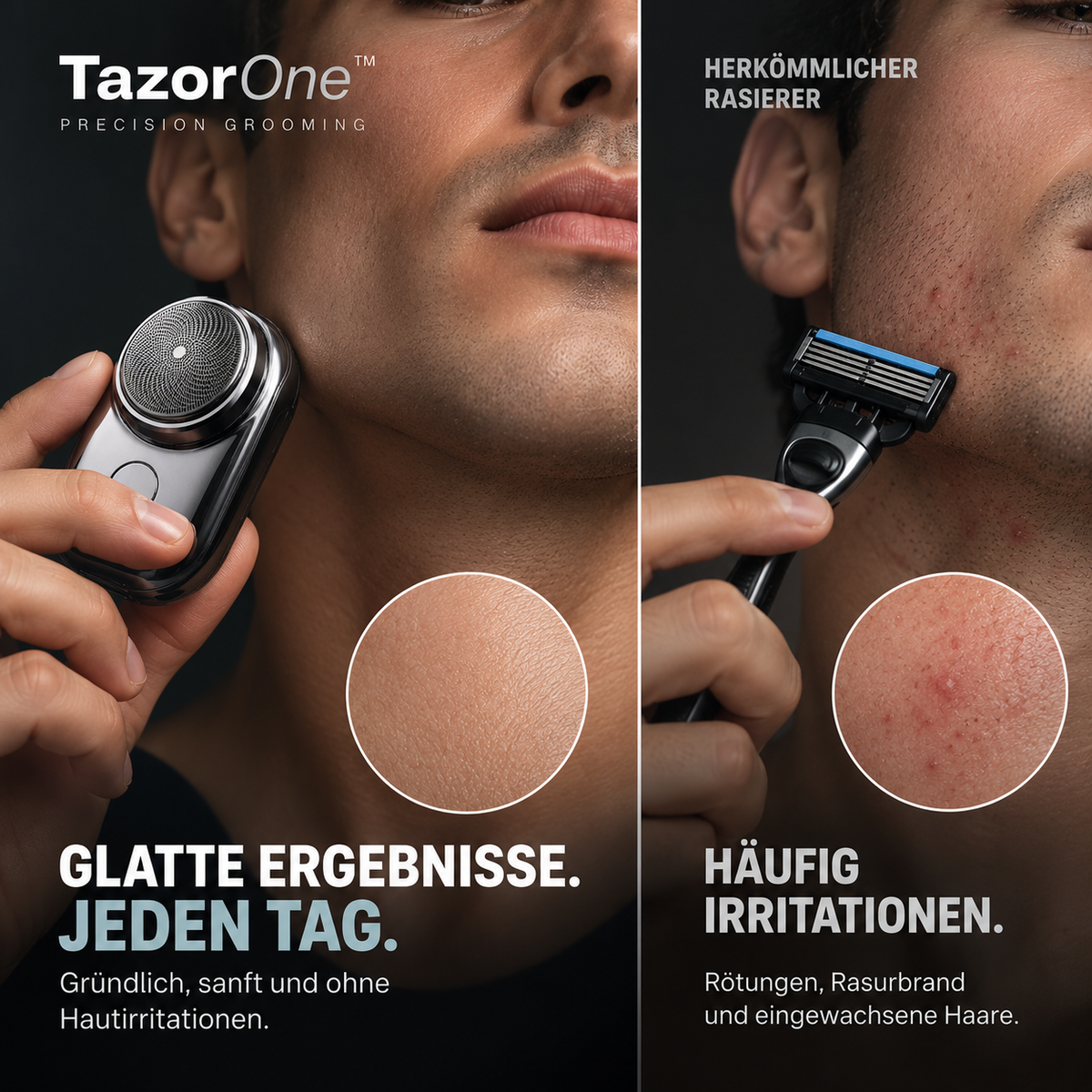 TazorOne™ – Der Rasierer, der nicht stumpf wird